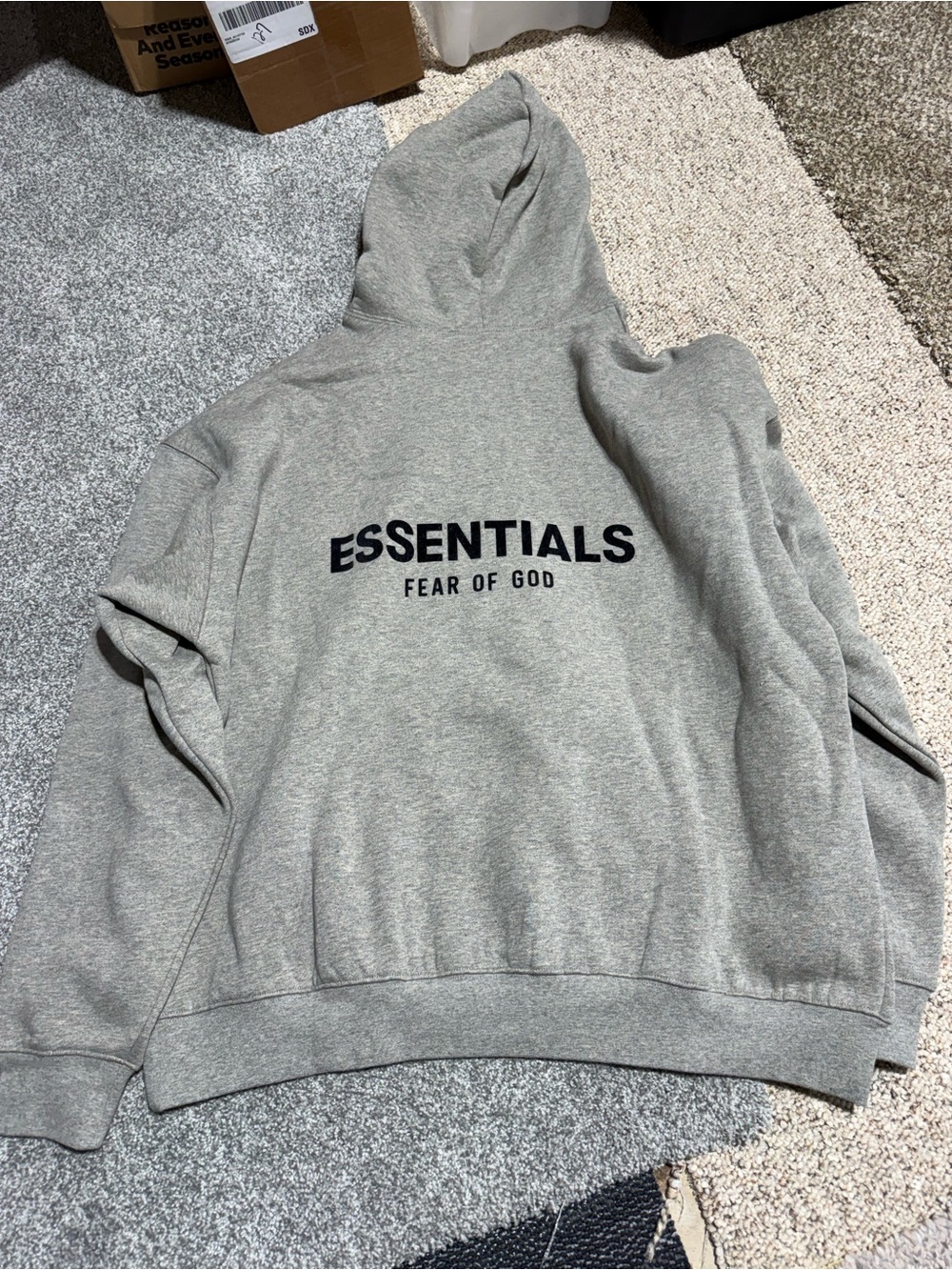 FEAR OF GOD ESSENTIALS Hoodie Gray Men's Medium